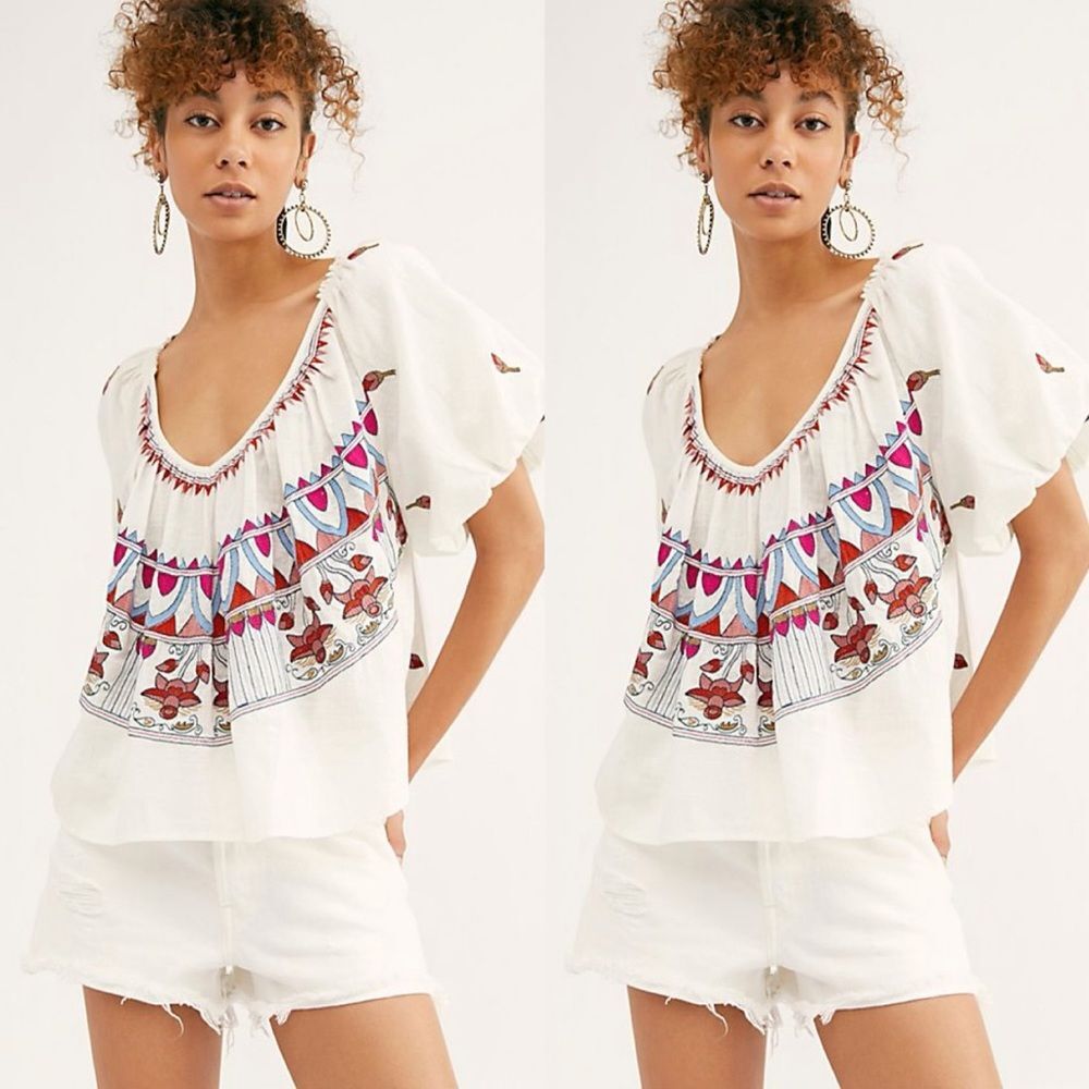 Free People Wind In Her Hair Top